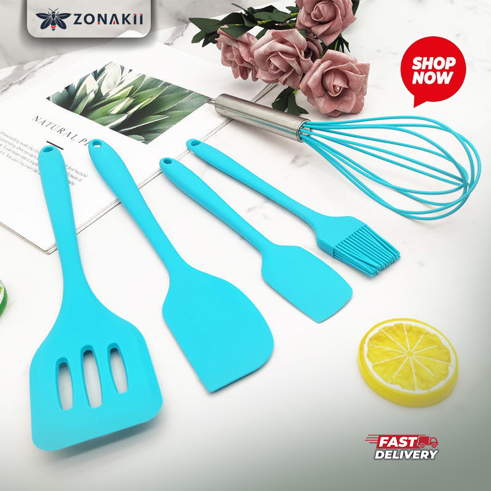 5 Pcs Silicone Baking Utensils Set